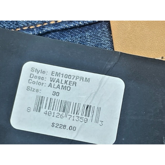 Edwin Jeans Men 30 Walker Classic Straight Button Fly Walker MADE N USA $228 NWT - Picture 3 of 8